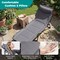 Gray 3 in 1 Camping Cot Sofa Chair Bed Foldable Adjustable Reclining Lounge